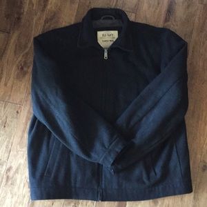 Men’s XXL black wool jacket
